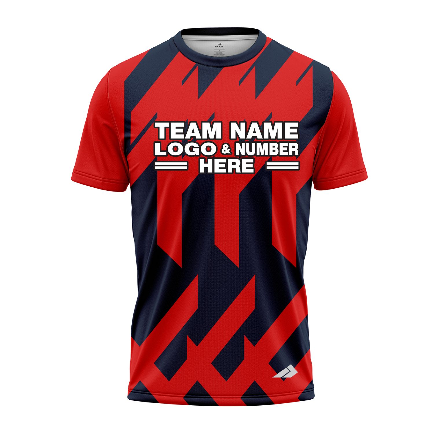 Custom Fully Sublimated Check Pattern Red Blue Performance Jersey 3169