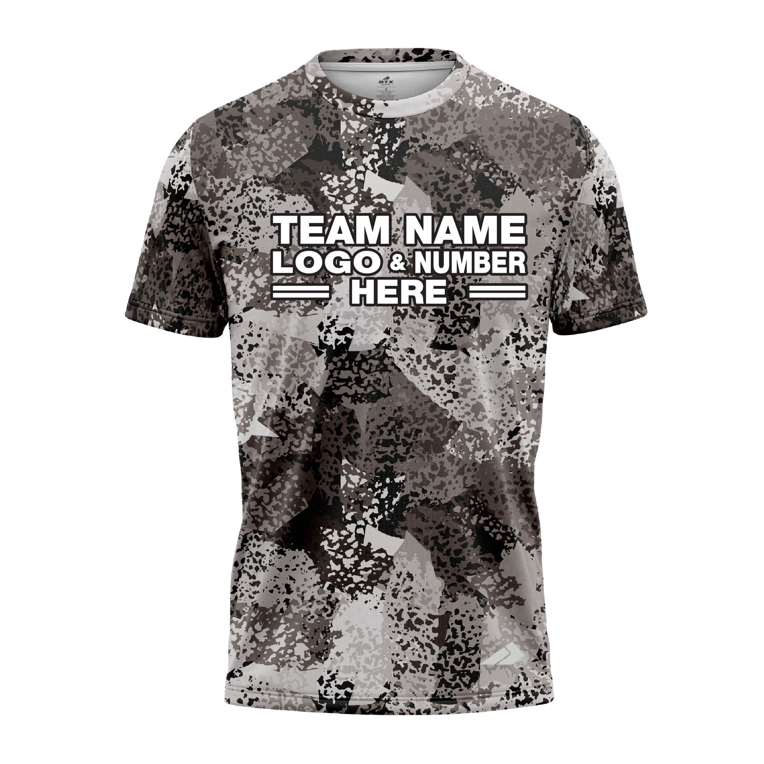 Custom Fully Sublimated Brushes Pattern Black White Performance Jersey 3225
