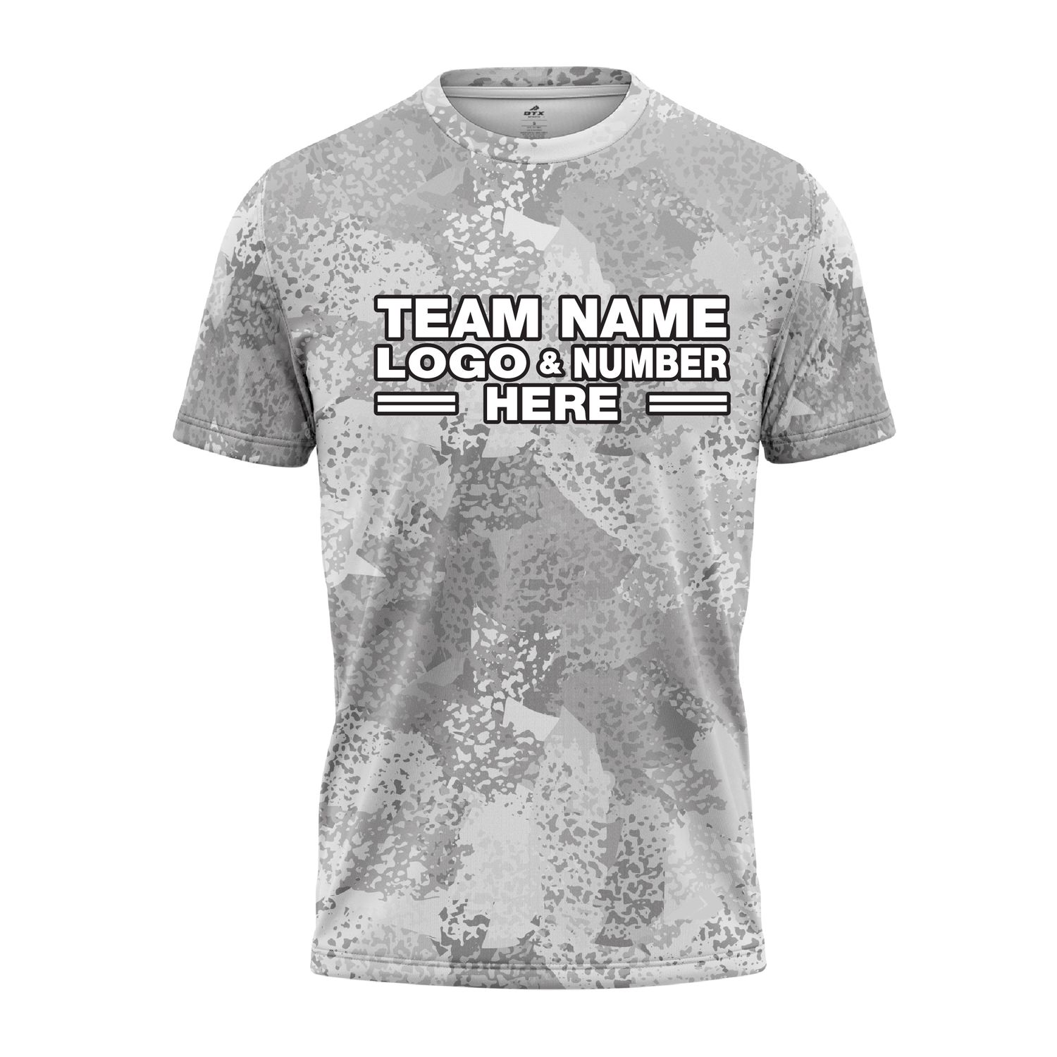 Custom Fully Sublimated Brushes Pattern Gray White Performance Jersey 3232