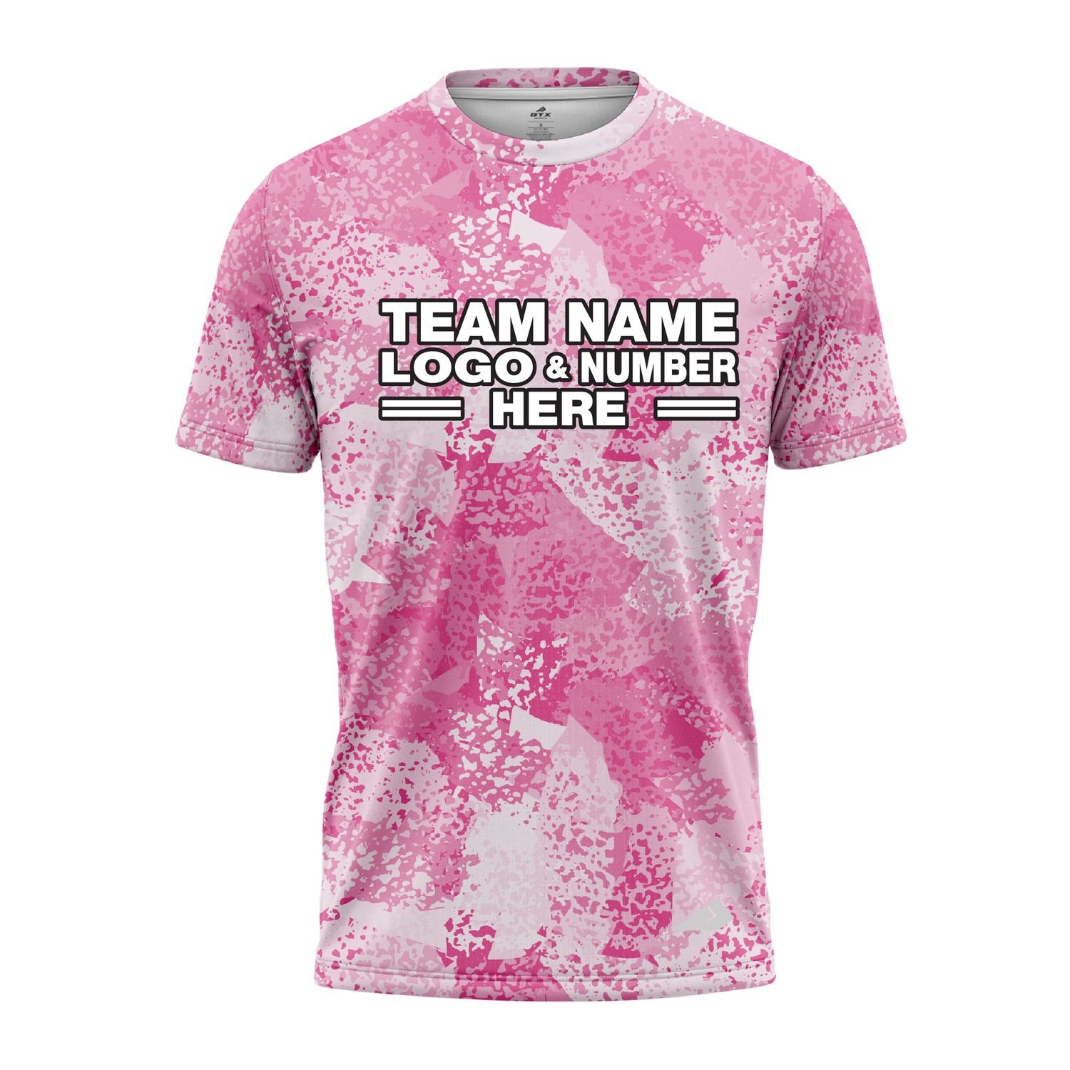 Custom Fully Sublimated Brushes Pattern Pink White Performance Jersey 3239