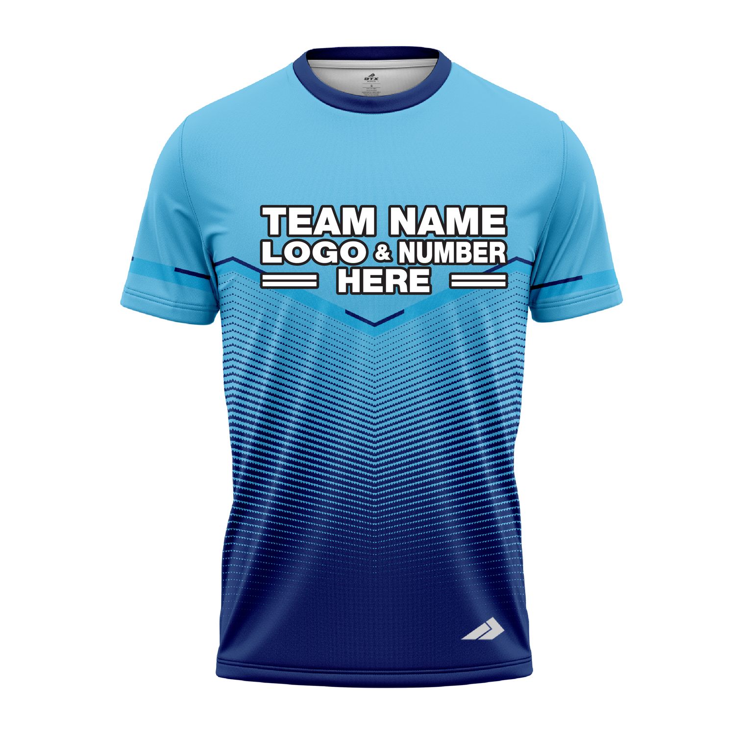 Custom Fully Sublimated Bold  Pattern Ble Performance Jersey 3316