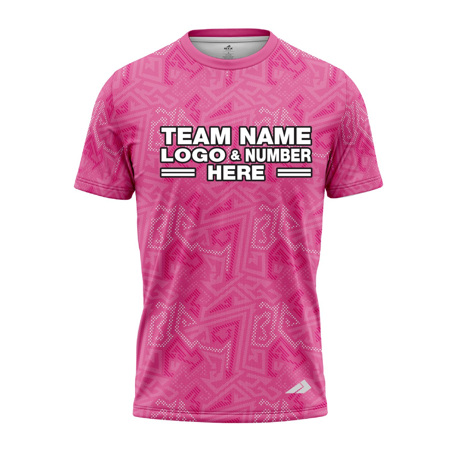 Custom Fully Sublimated Psychedelic Pattern Pink Performance Jersey 3400