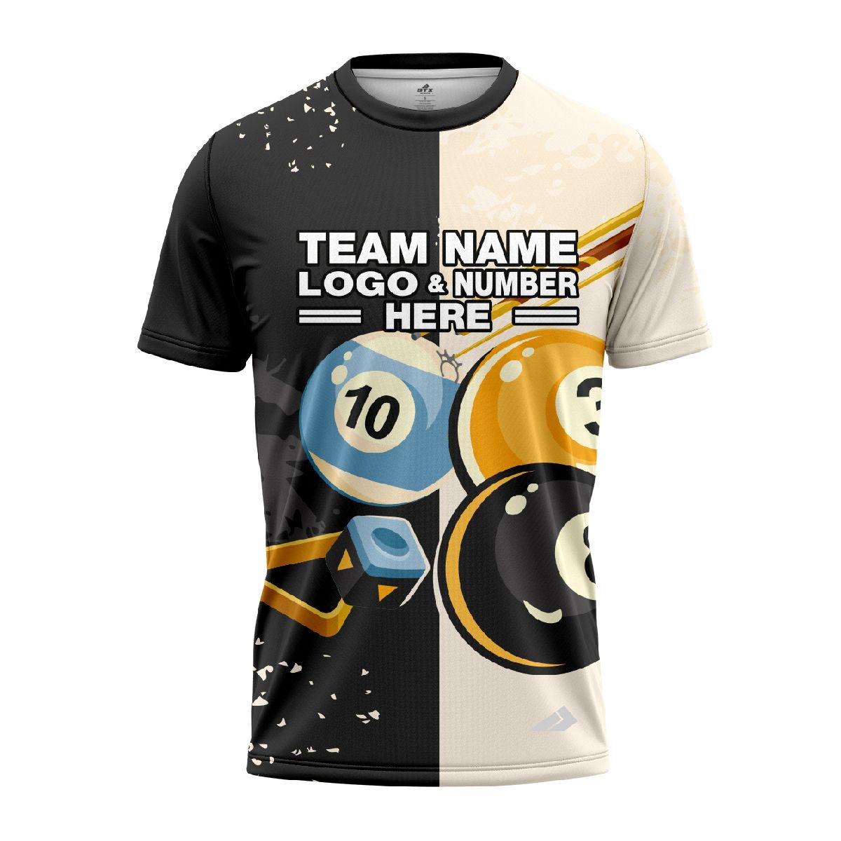 Custom Fully Sublimated Professional Pool Ball Pattern Performance Jersey 3533