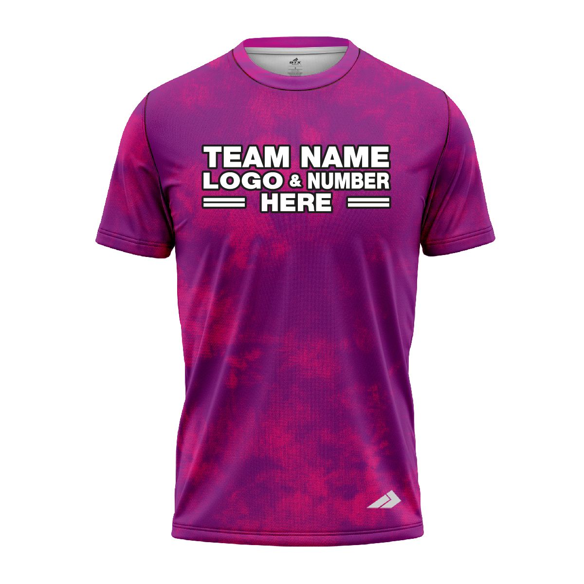 Custom Fully Sublimated Basic Tie Dye Pattern Violet Performance Jersey 3750