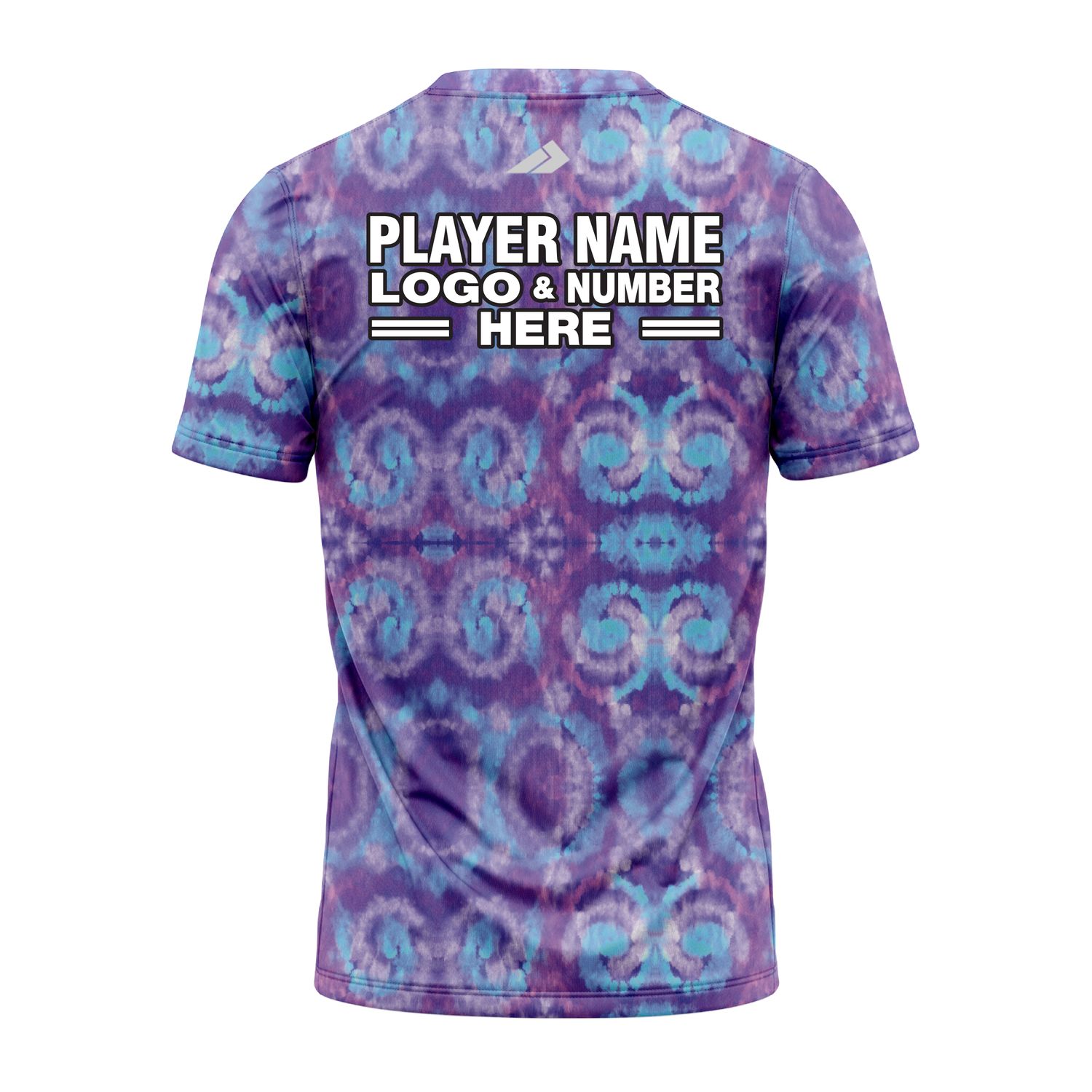 Custom Fully Sublimated Casual Tie Dye Pattern Purple Performance Jersey 3876