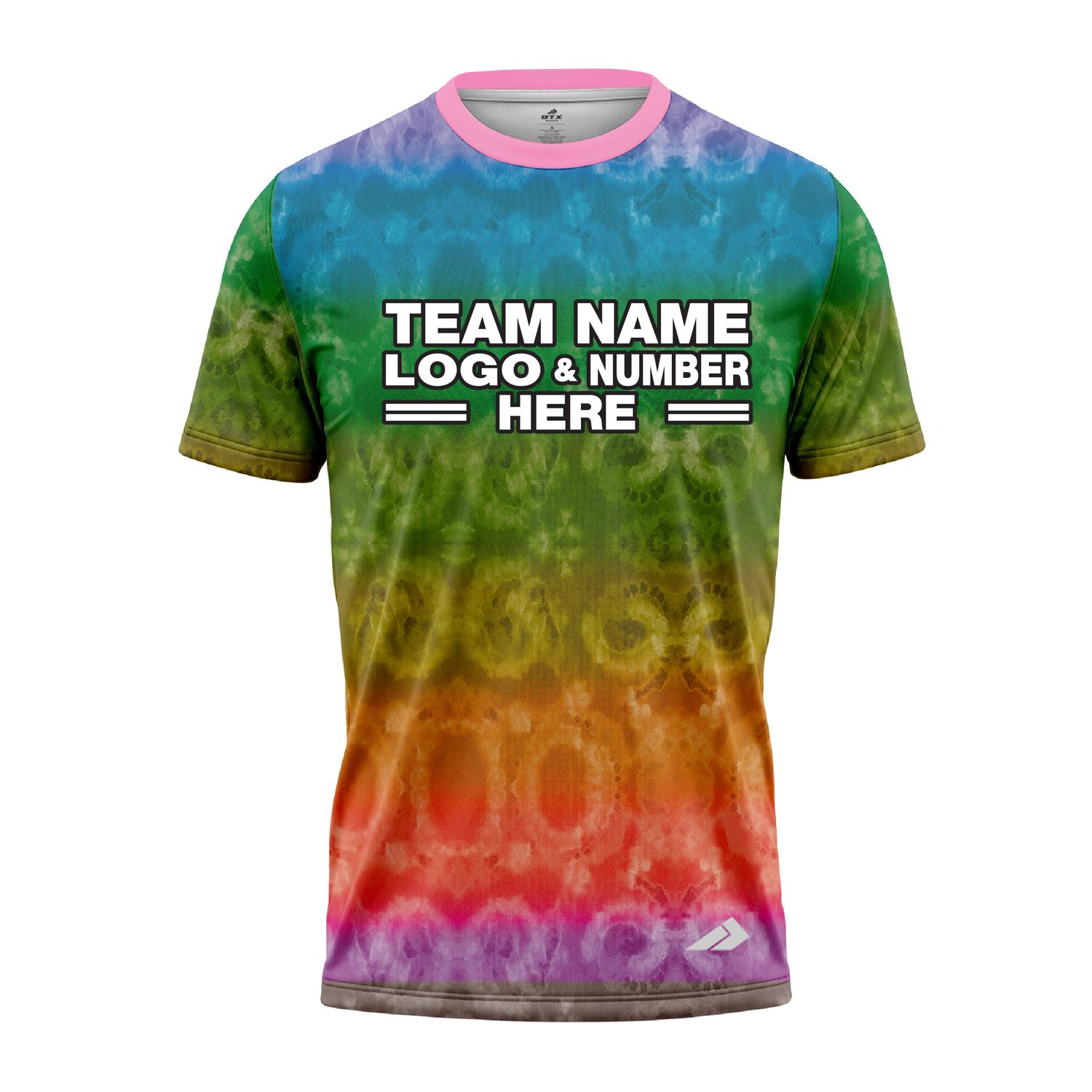 Custom Fully Sublimated Casual Tie Dye Pattern Multicolor Performance Jersey 3904
