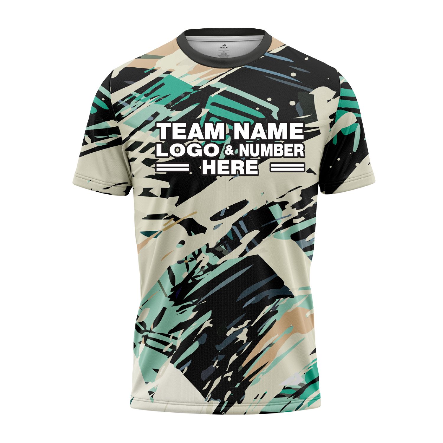 Custom Fully Sublimated Half Tie Dye Pattern Performance Jersey 3953