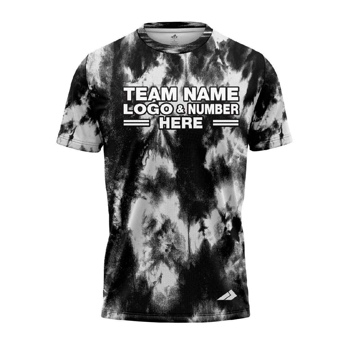 Custom Fully Sublimated Titans Tie Dye Pattern Black White Performance Jersey 4009
