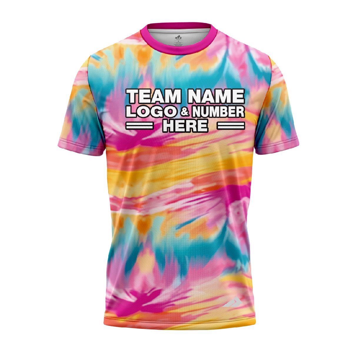 Custom Fully Sublimated Oil Tie Dye Pattern Multicolor Performance Jersey 4023