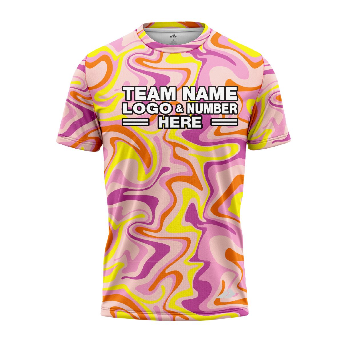 Custom Fully Sublimated Psychedelic Flora Tie Dye Pattern Multicolor Performance Jersey 4240