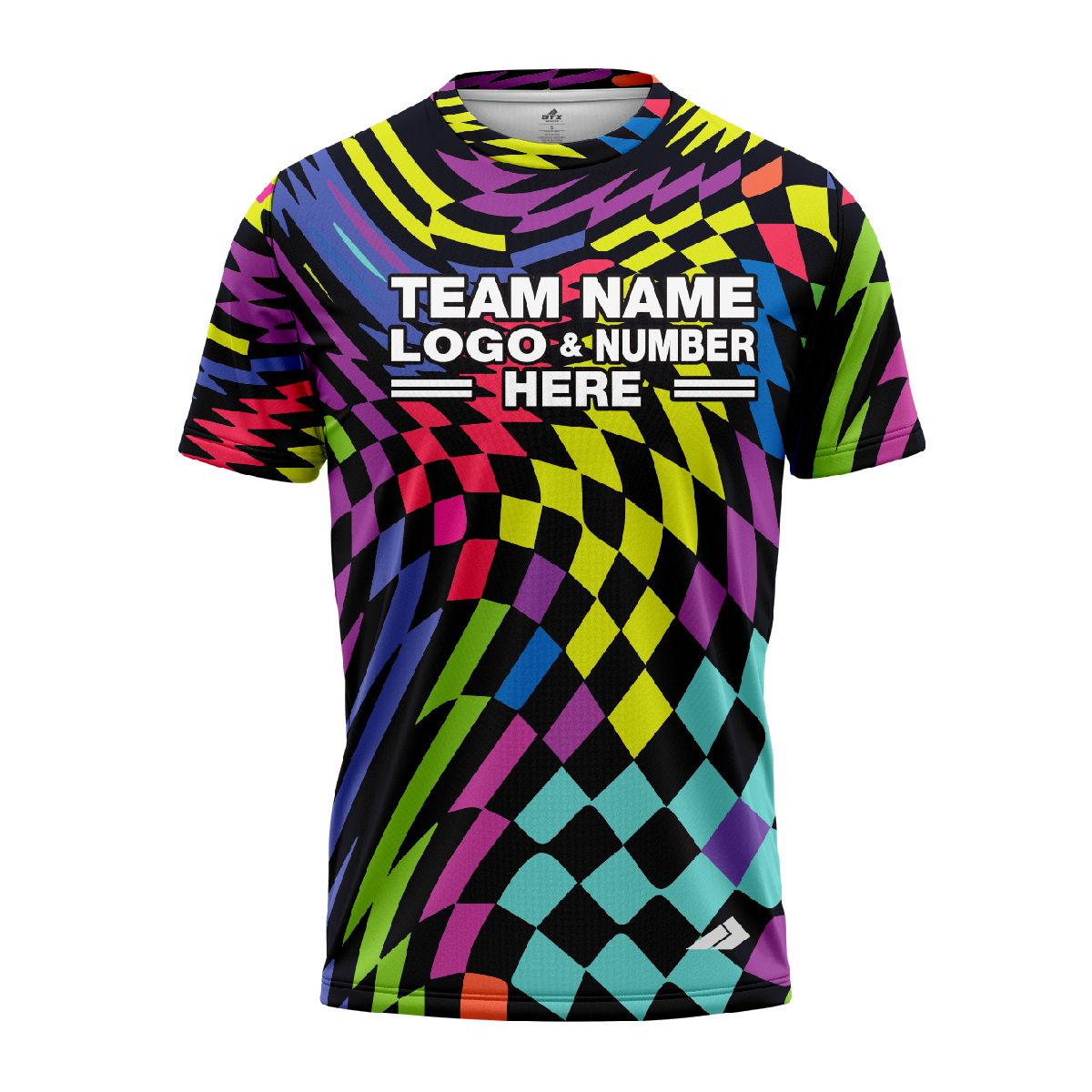 Custom Fully Sublimated Hypnotic Harmony Tie Dye Pattern Multicolor Performance Jersey 4268