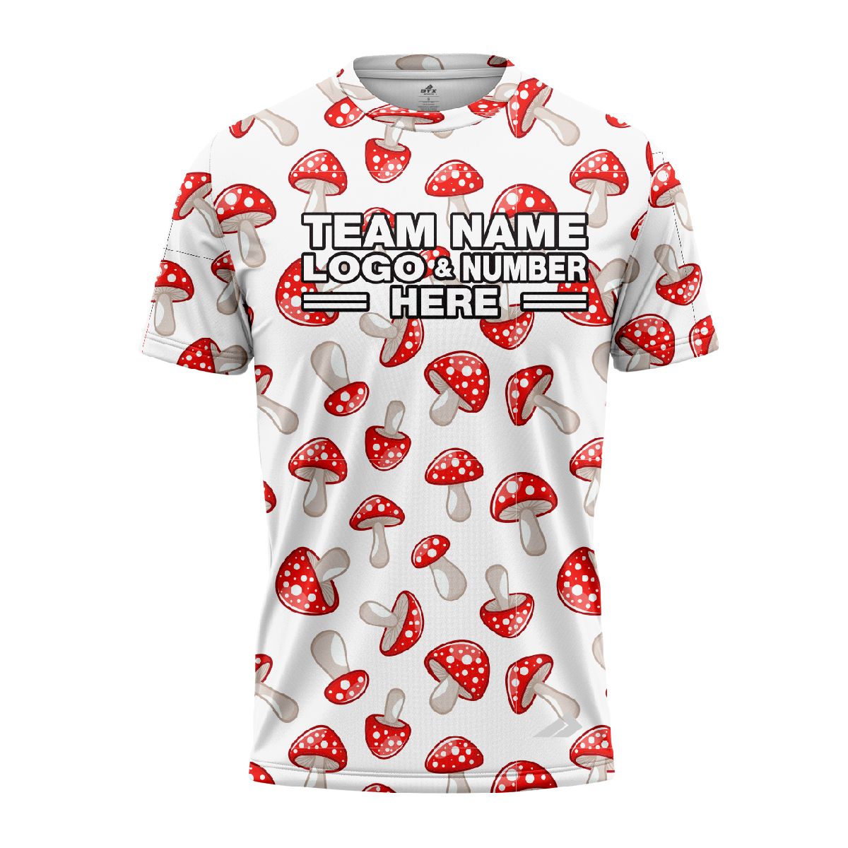 Custom Fully Sublimated Mushroom Magic Tie Dye White Red Performance Jersey 4282