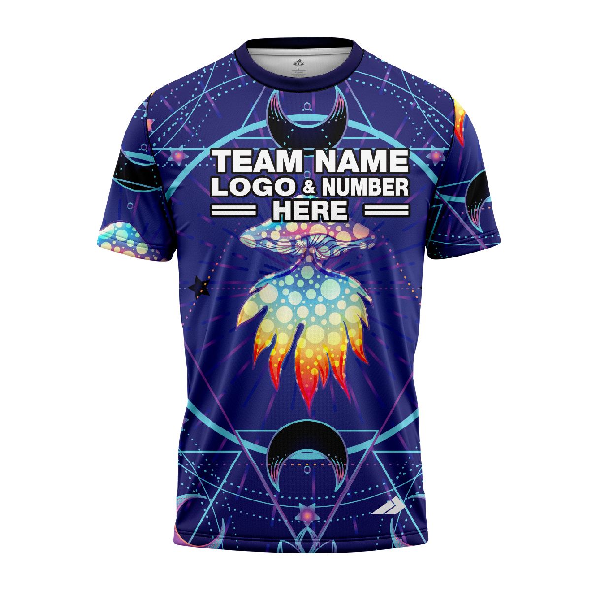 Custom Fully Sublimated Cosmic Vision Tie Dye Multicolor Performance Jersey 4324