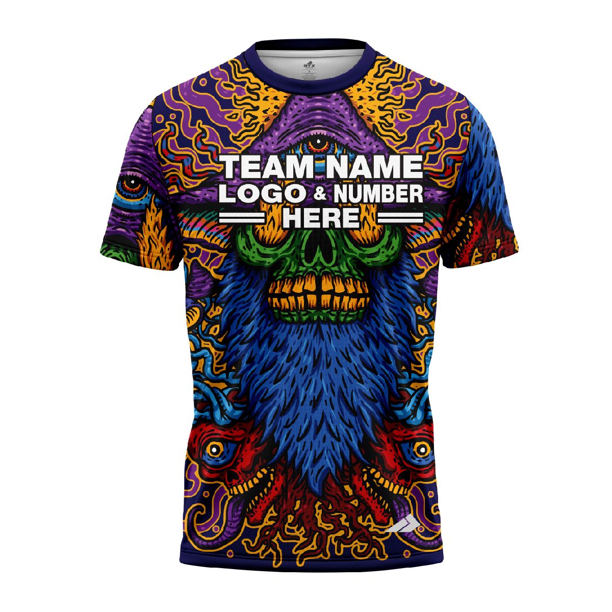 Custom Fully Sublimated Watchful Tie Dye Multicolor Performance Jersey 4331