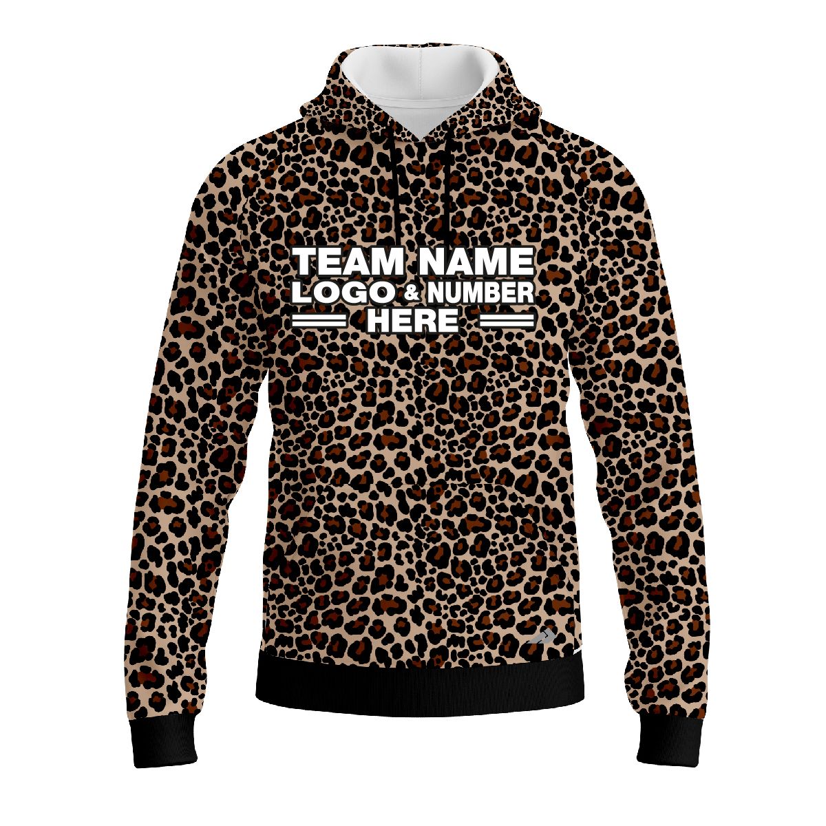 Custom Fully Sublimated Jaguar Animal Print Performance Sports Pullover Hoodie 5166