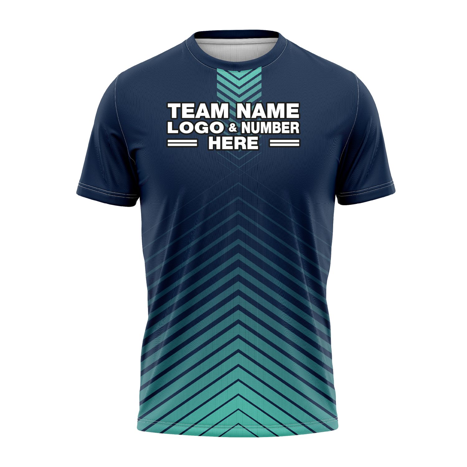 Custom Fully Sublimated Circuit Pattern Navy Blue Teal Performance Soccer Uniform Jersey 5416