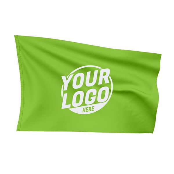 Custom Fully Sublimated Solid GG Pattern Green Flag 5598