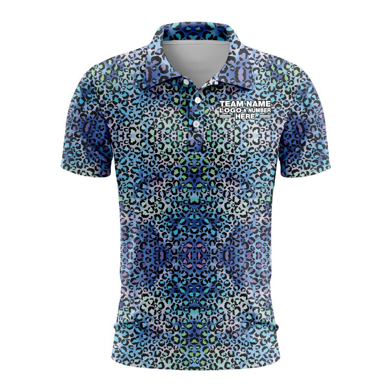 Custom Fully Abstract Animal Print Performance Polo Shirt 5675