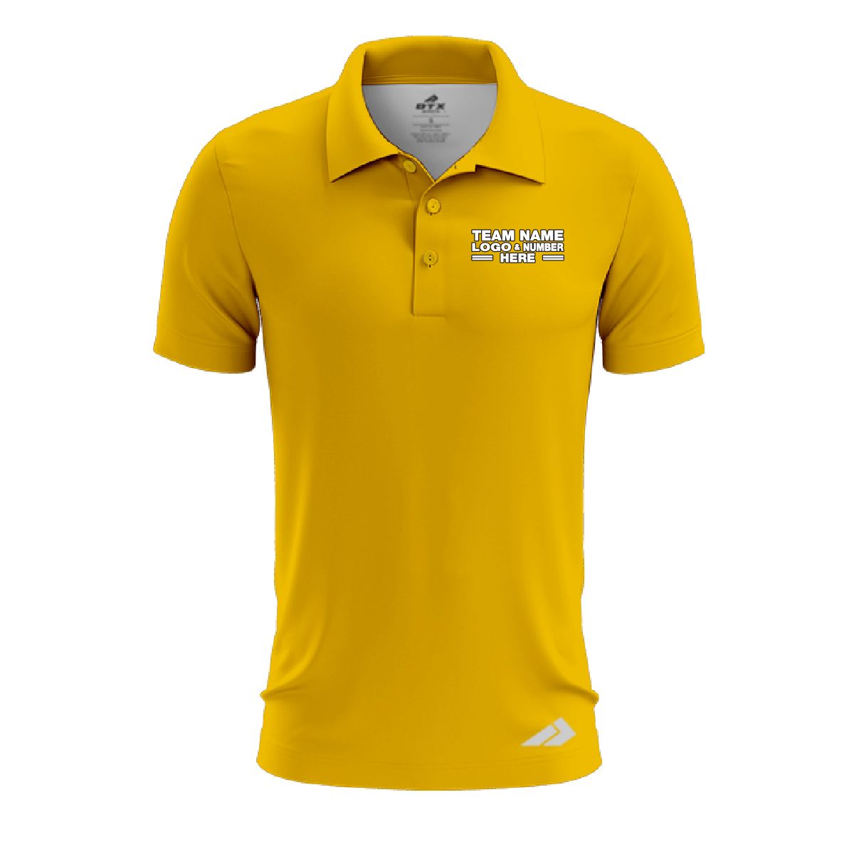 Custom Fully Sublimated Solid AA28 Pattern Golden Performance Polo Shirt 7422