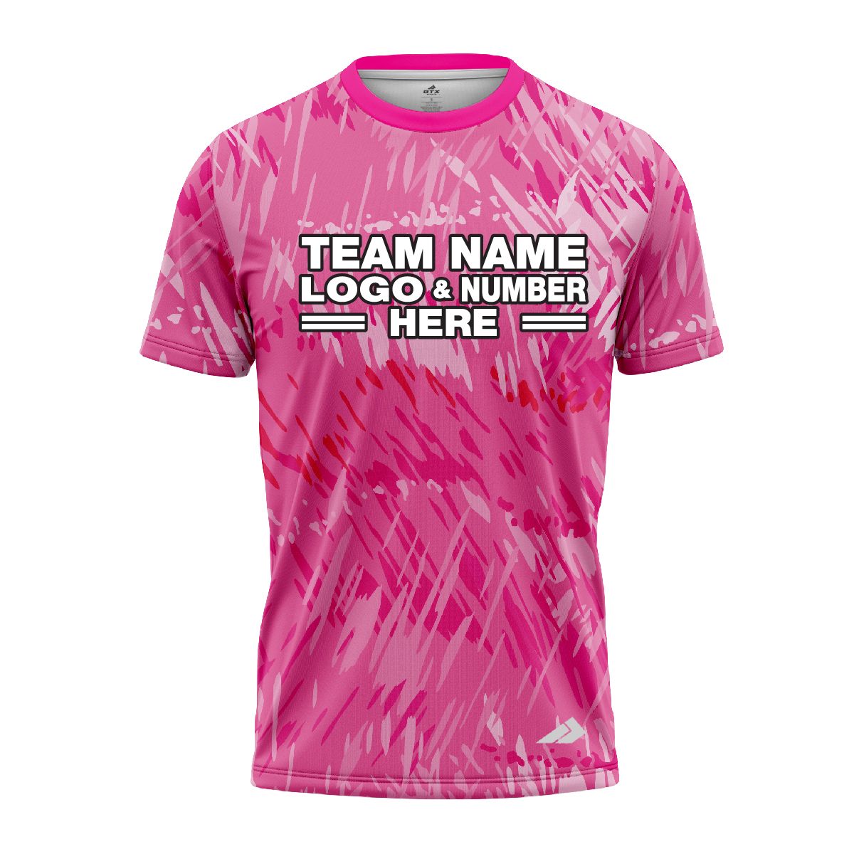 Custom Fully Sublimated Vibrant Tie Dye Pattern Pink Performance Jersey 7429