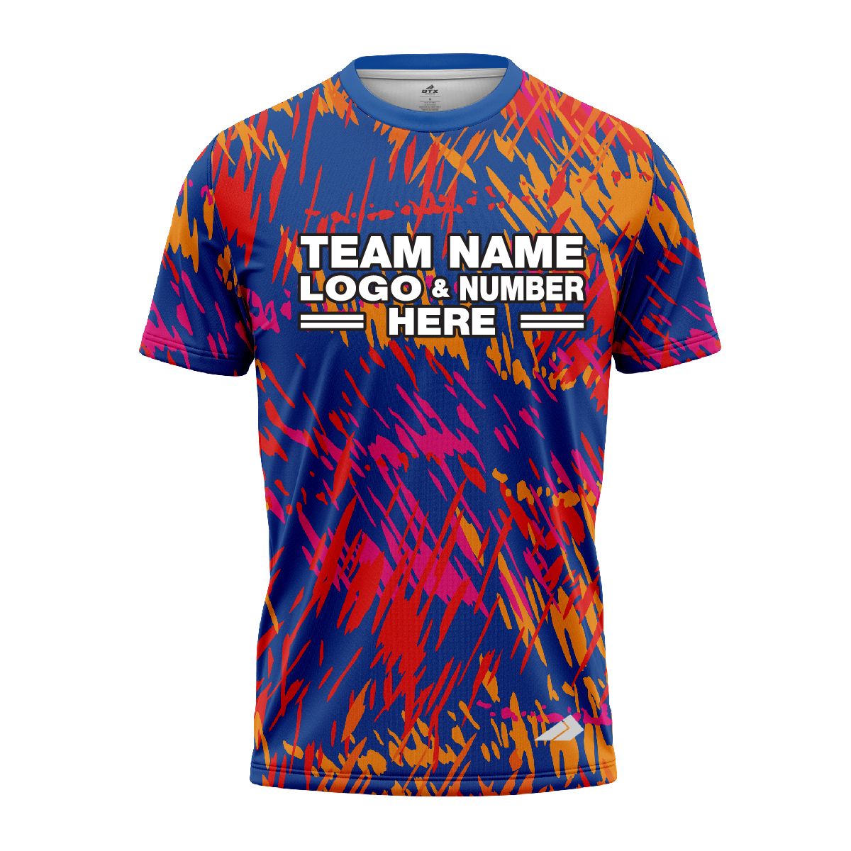 Custom Fully Sublimated Vibrant Tie Dye Pattern Multicolor Performance Jersey 7436