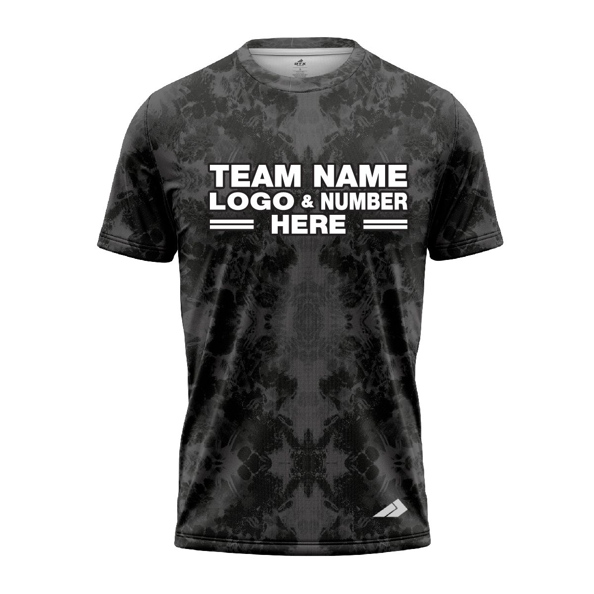 Custom Fully Sublimated Solid Tie Dye Pattern Dark Performance Jersey 7471