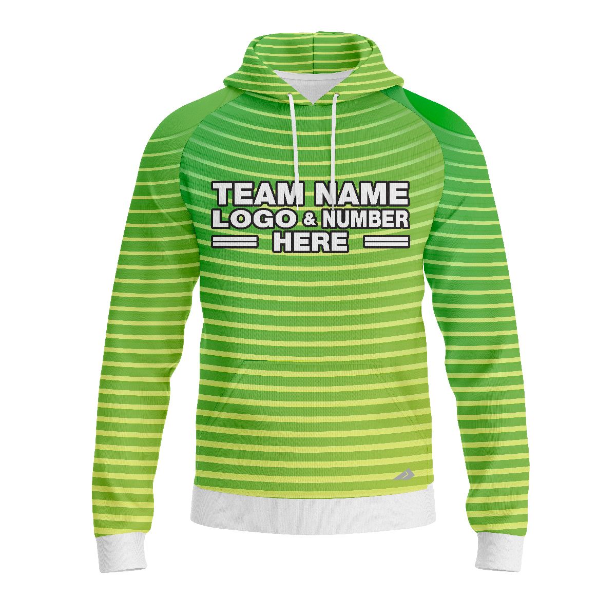 Custom Fully Sublimated Retro Style Two Neon Pattern Blues Performance Sports Pullover Hoodie 07537