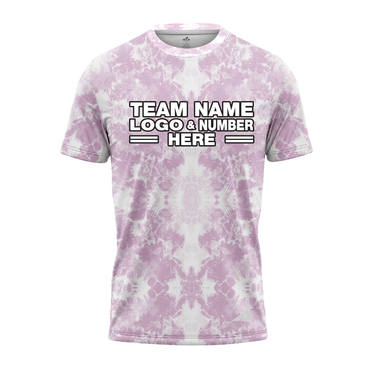 Custom Fully Sublimated Solid Tie Dye Pattern Berry Performance Jersey 7565