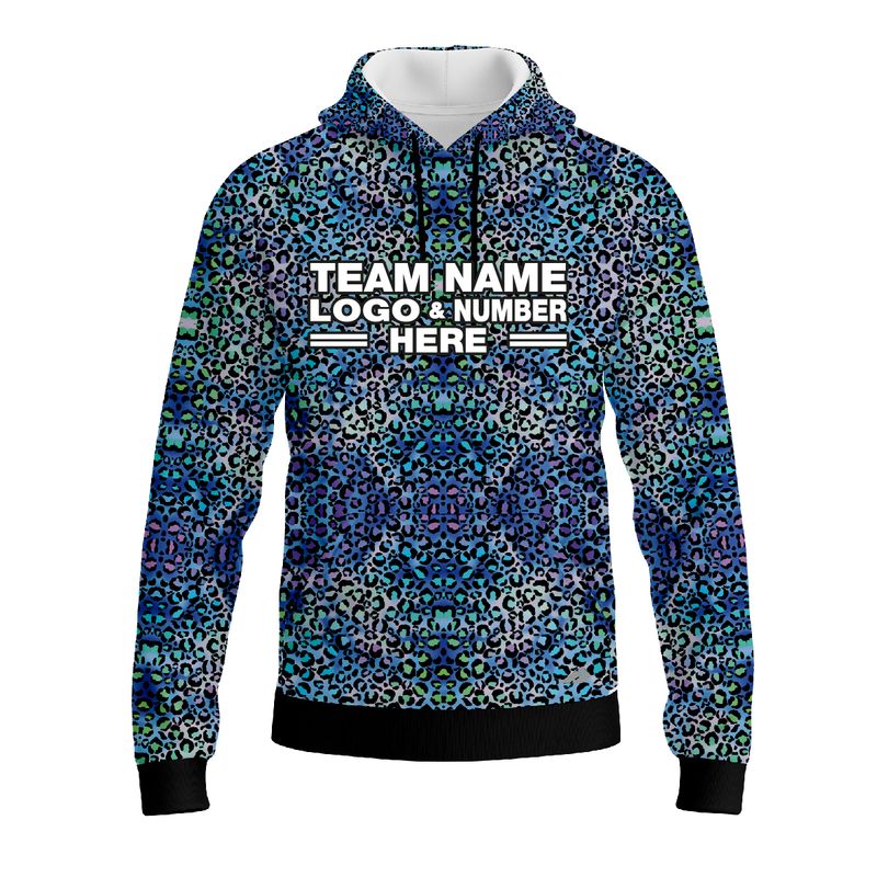 Custom Fully Abstract Animal Print Performance Sports Pullover Hoodie 07590