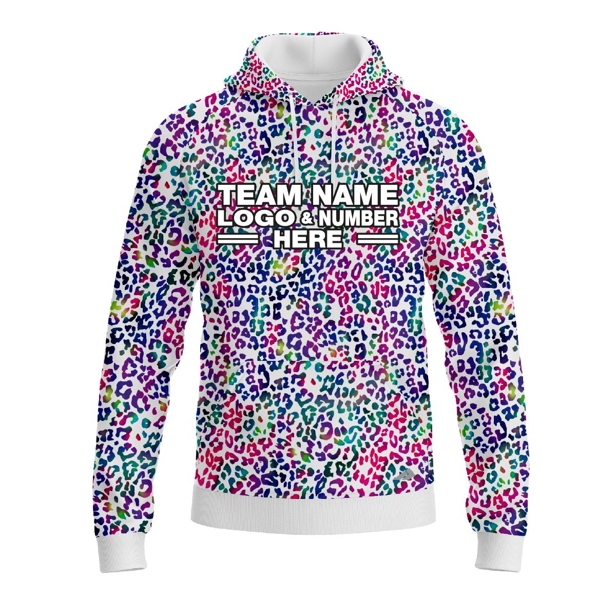 Custom Fully Sublimated Jaguar Animal Print  Multicolor Performance Sports Pullover Hoodie 07592