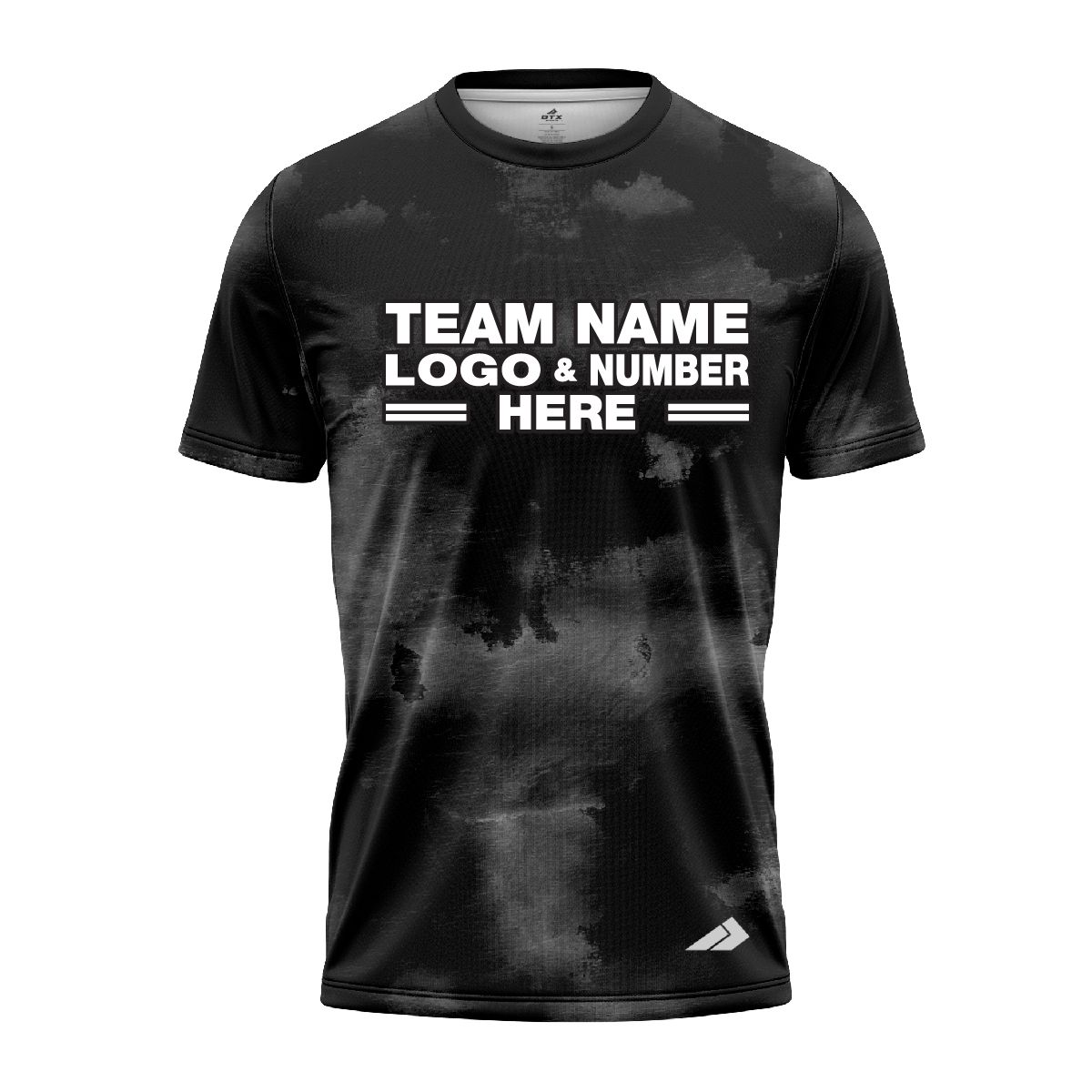 Custom Fully Sublimated Cloudy Tie Dye Pattern Dark Performance Jersey 7738
