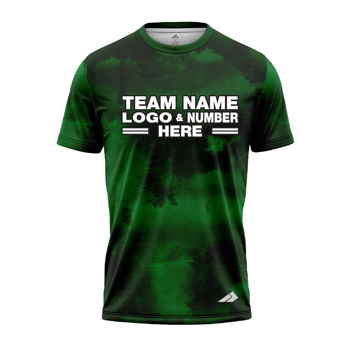 Custom Fully Sublimated Cloudy Tie Dye Pattern Green Performance Jersey 7800