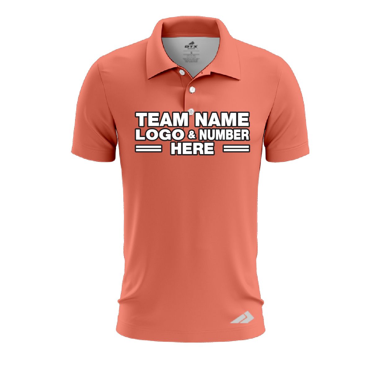 Custom Fully Sublimated Solid D6 Pattern Sweetness Performance Polo Shirt 7849