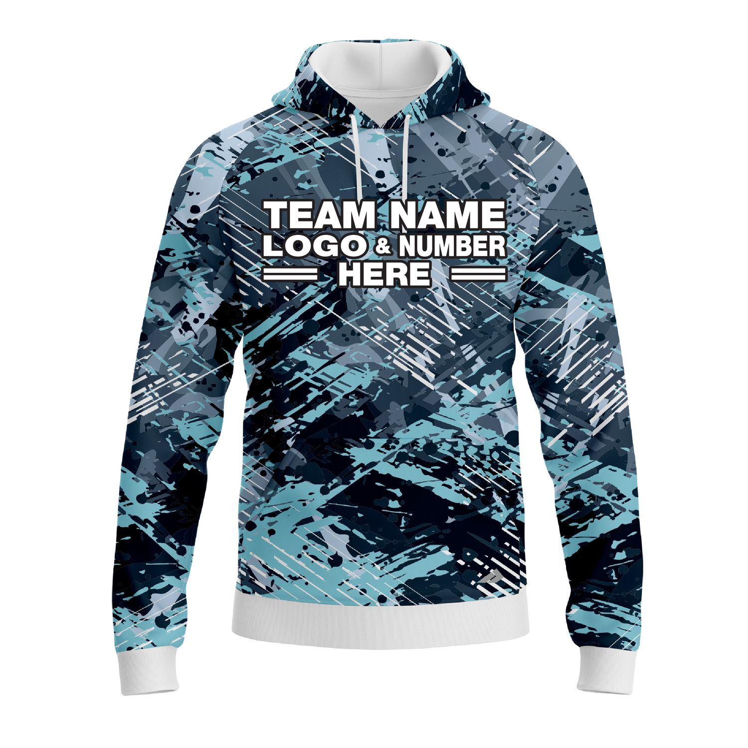 Custom Fully Sublimated Icebreack Tie Dye Pattern Performance Sports Pullover Hoodie 08559