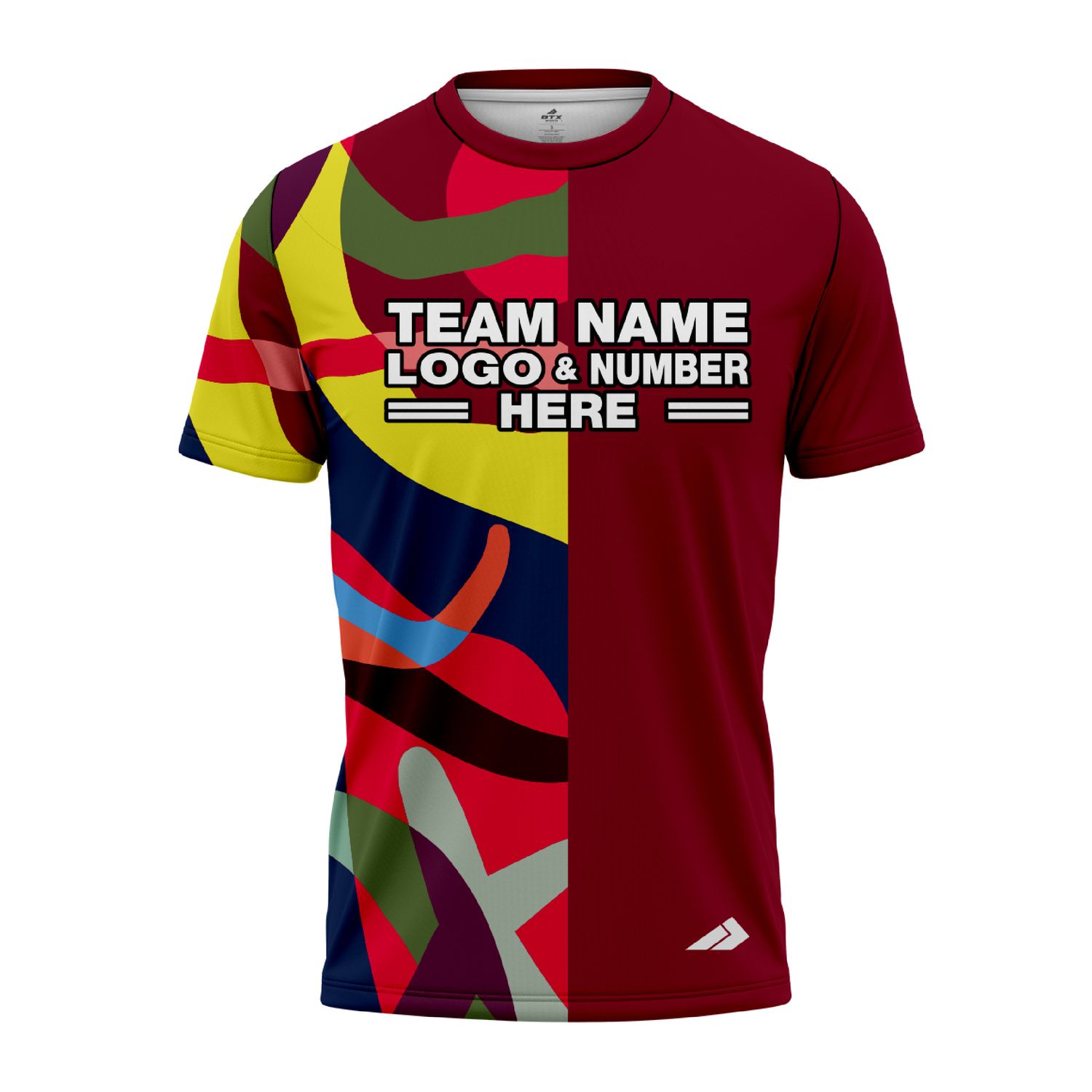 Custom Fully Sublimated Radiant Disc Golf Pattern Multicolor Performance Jersey 8816