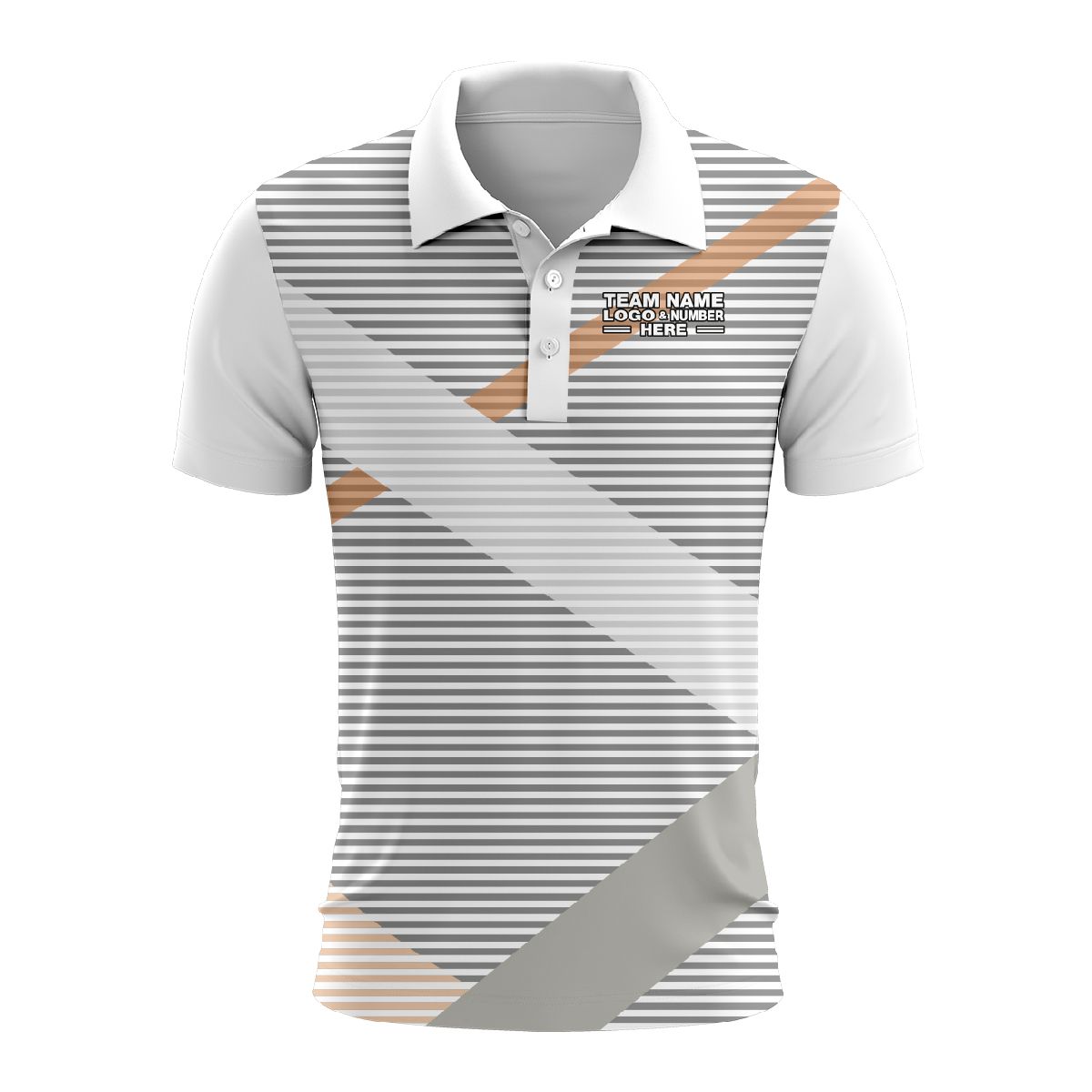 Custom Fully Sublimated Elegant Golf Pattern Faded Performance Polo Shirt 9111