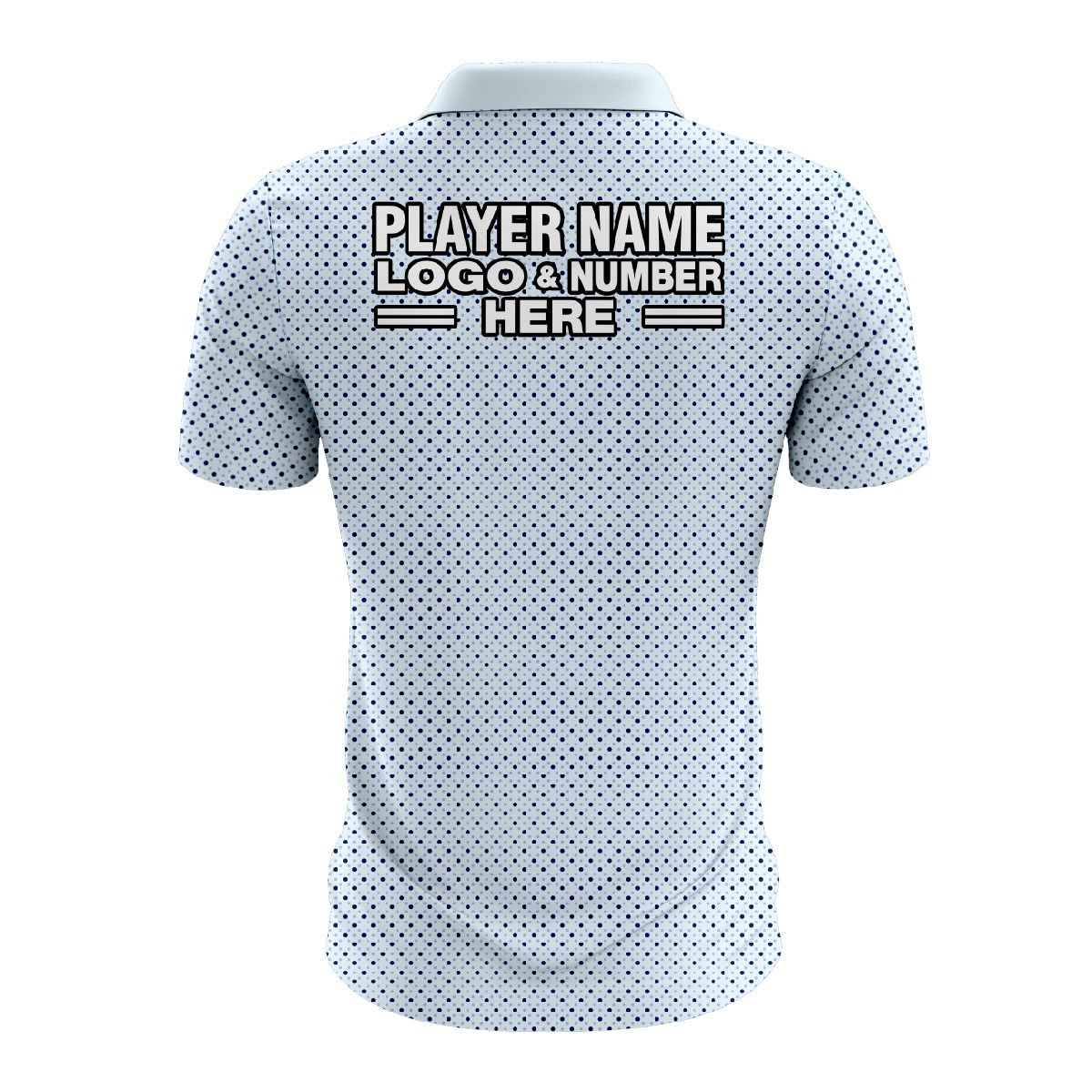 Custom Fully Sublimated Basic Golf Pattern SkyBlue Performance Polo Shirt 9132