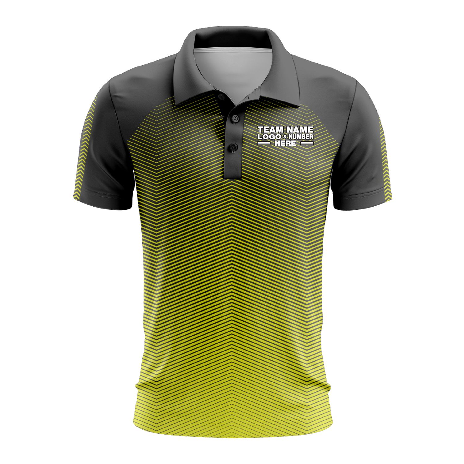 Custom Fully Sublimated Gradient Pattern Green Performance Polo Shirt 9223