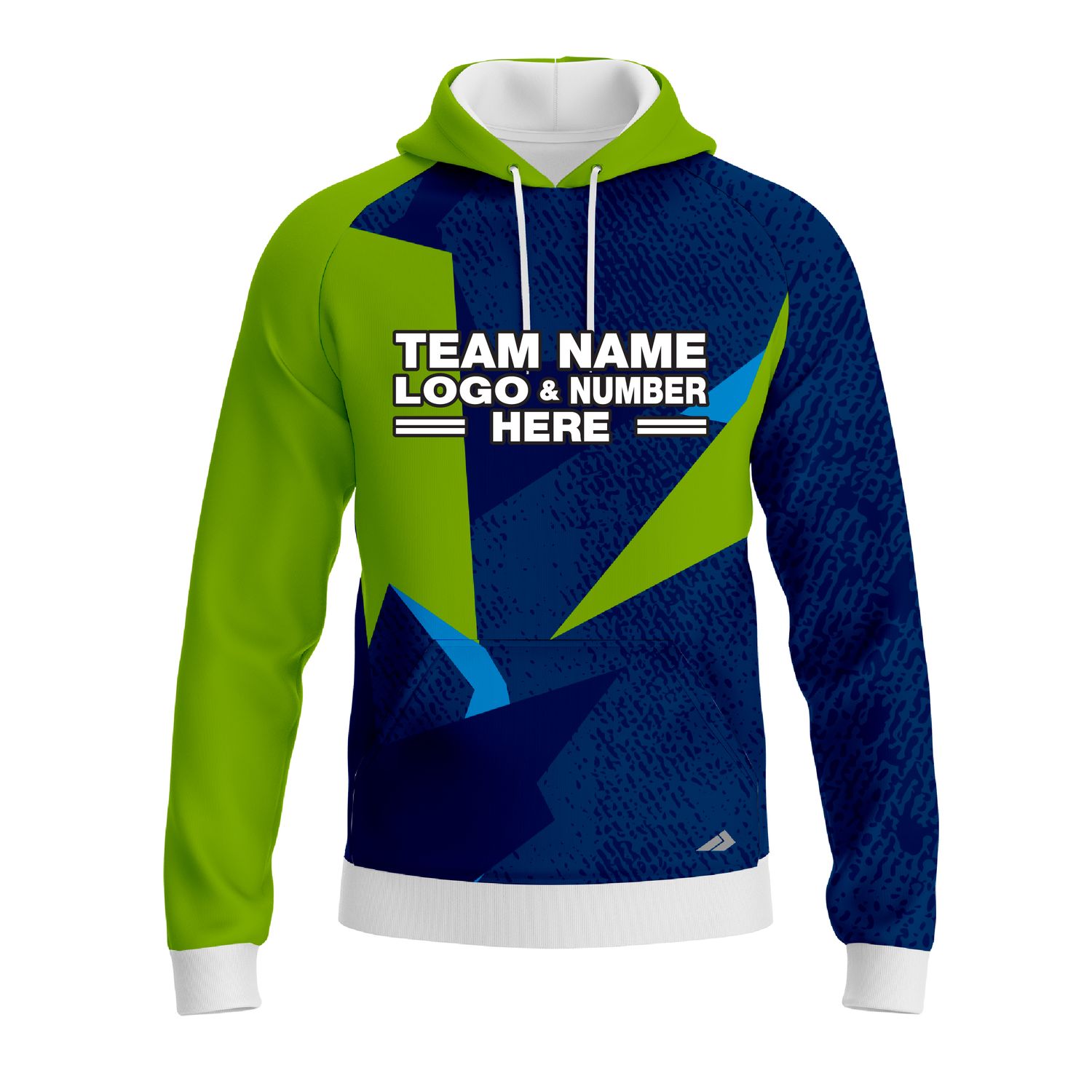 Custom Fully Sublimated Broken Glass Pattern Dark Performance Sports Pullover Hoodie 10075