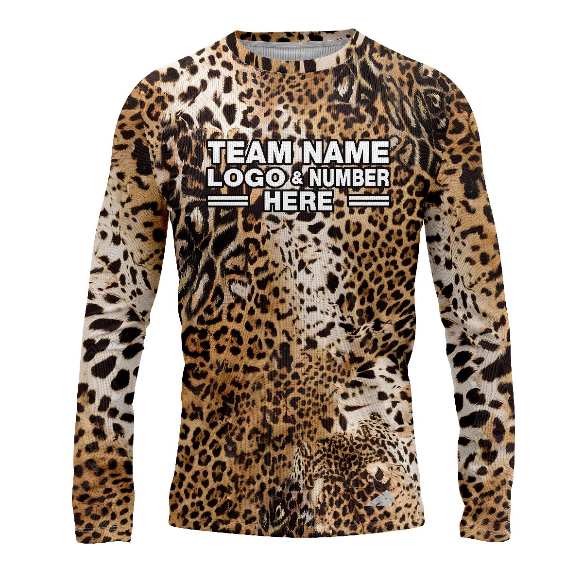 Custom Fully Sublimated Abstract Cheetah Animal Print Performance Long Sleeves 10531