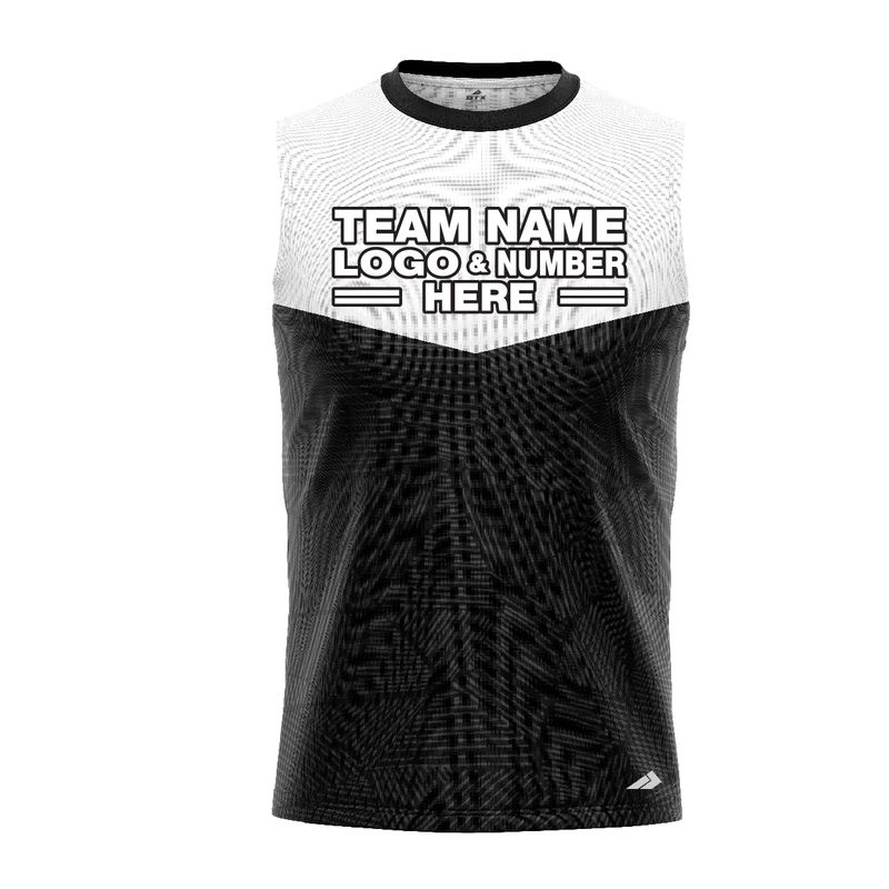 Custom Fully Sublimated Basic Neon Pattern Black White Performance Sleeveless 11027