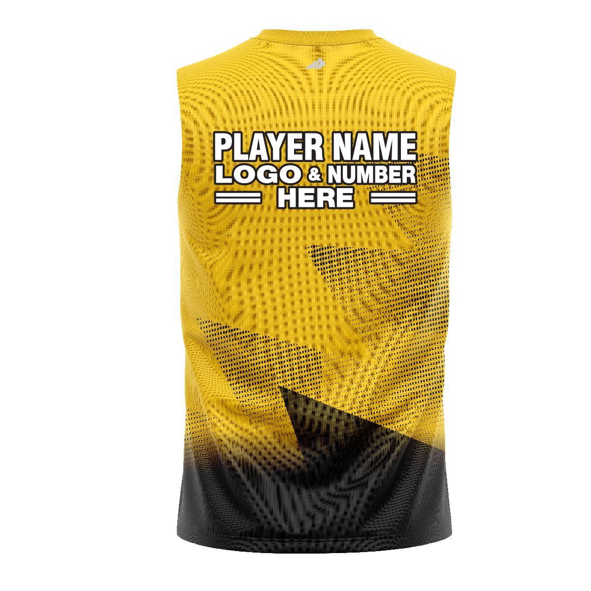Custom Fully Sublimated Gradient Neon Pattern Yellow Performance Sleeveless 11219