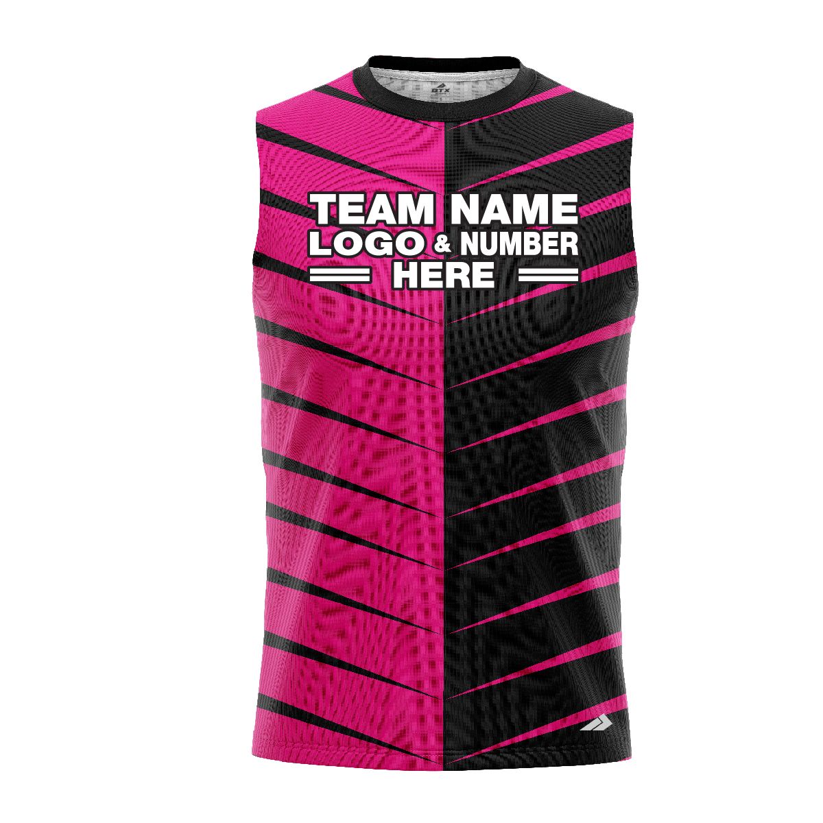 Custom Fully Sublimated Thorns Neon Pattern Pink Performance Sleeveless 11231