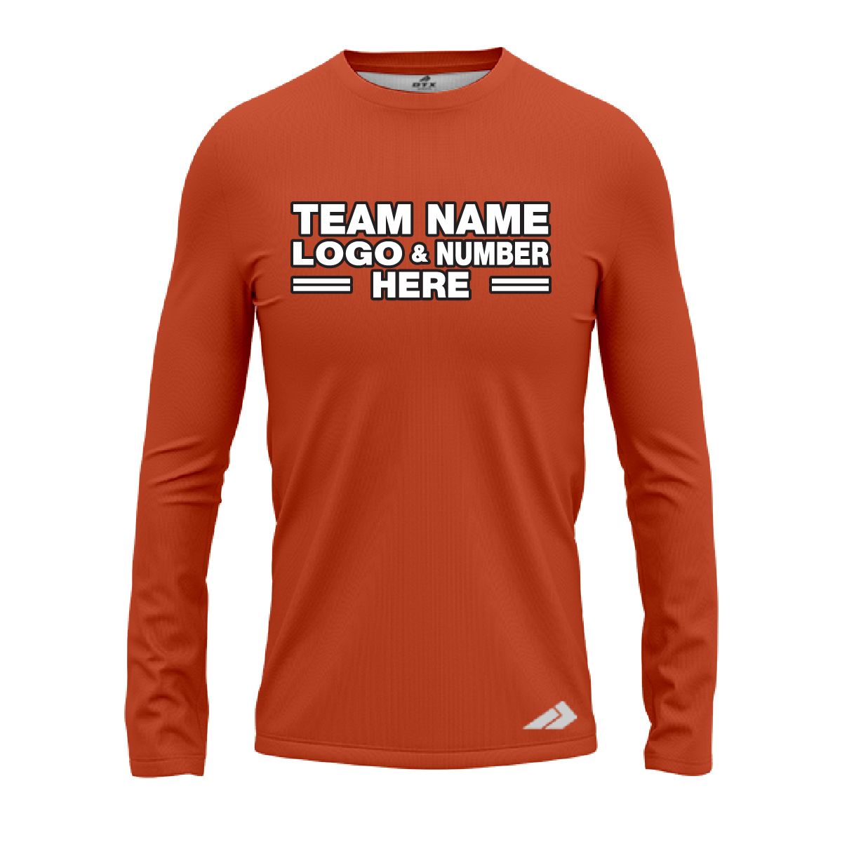 Custom Fully Sublimated Solid X13 Pattern Cedar Chest Performance Long Sleeves 13047