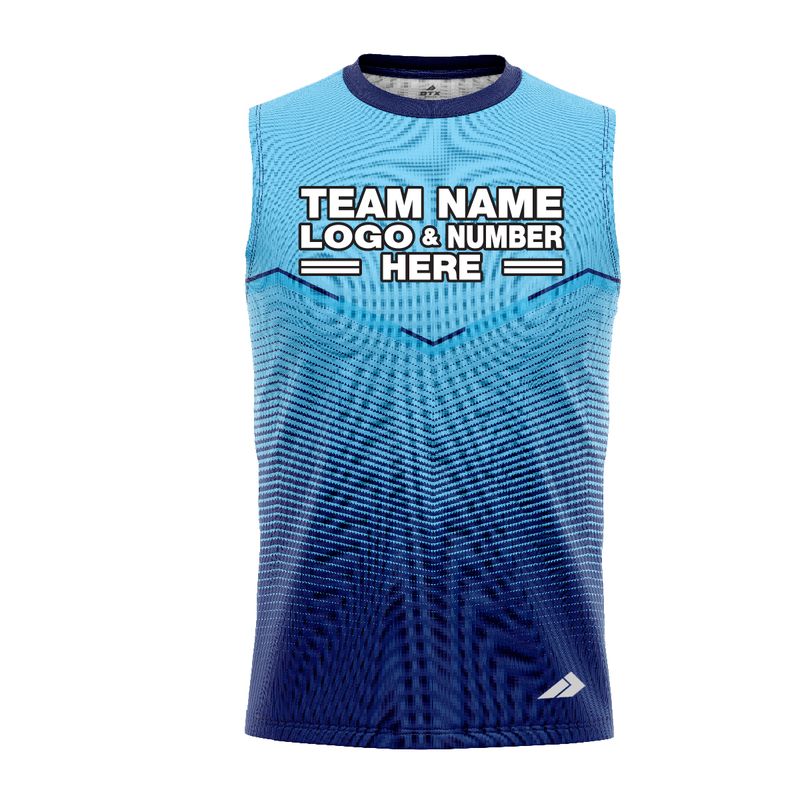 Custom Fully Sublimated Bold  Pattern Ble Performance Sleeveless  13795