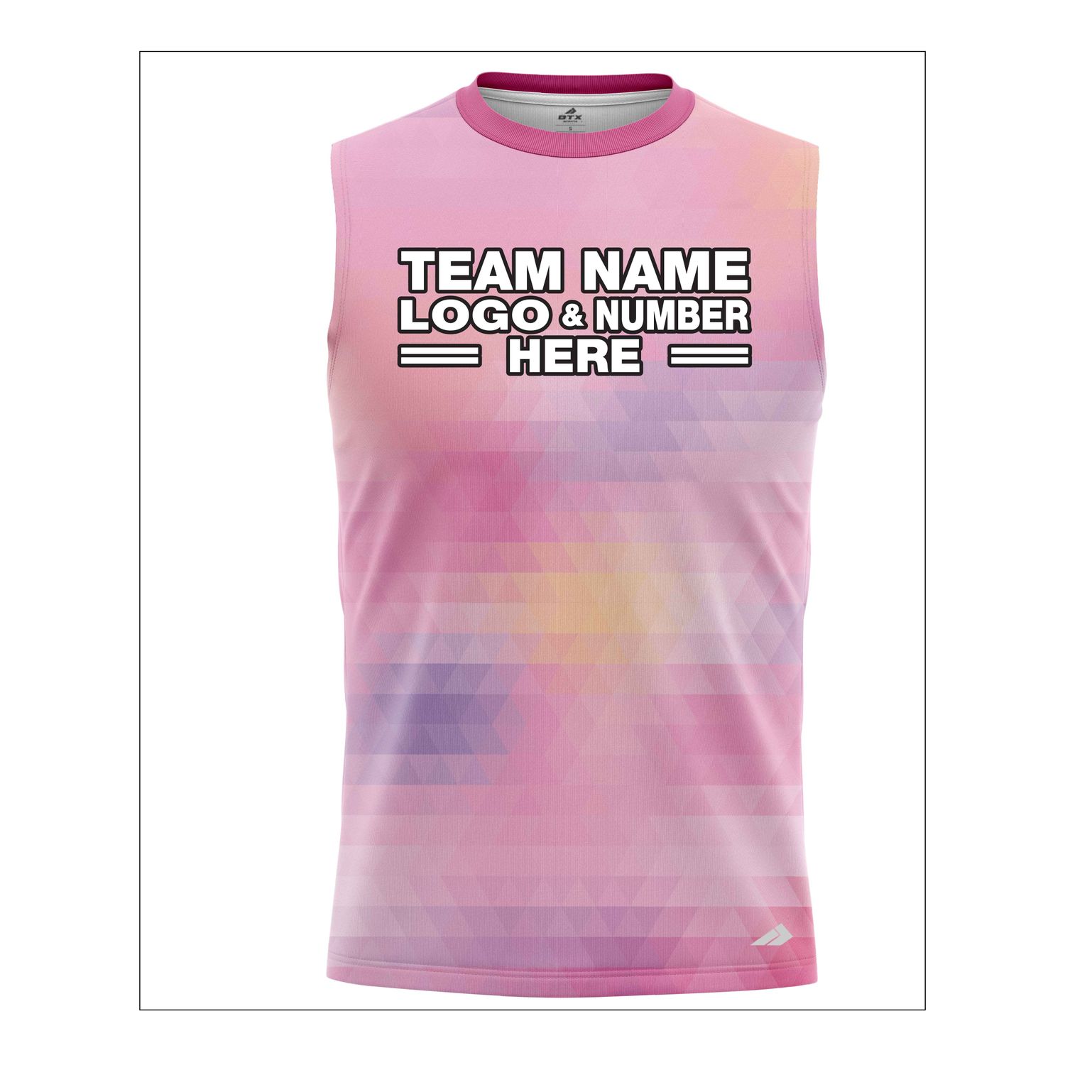 Custom Fully Sublimated Radiant Tie Dye Pattern Multicolor Performance Sleeveless 14103
