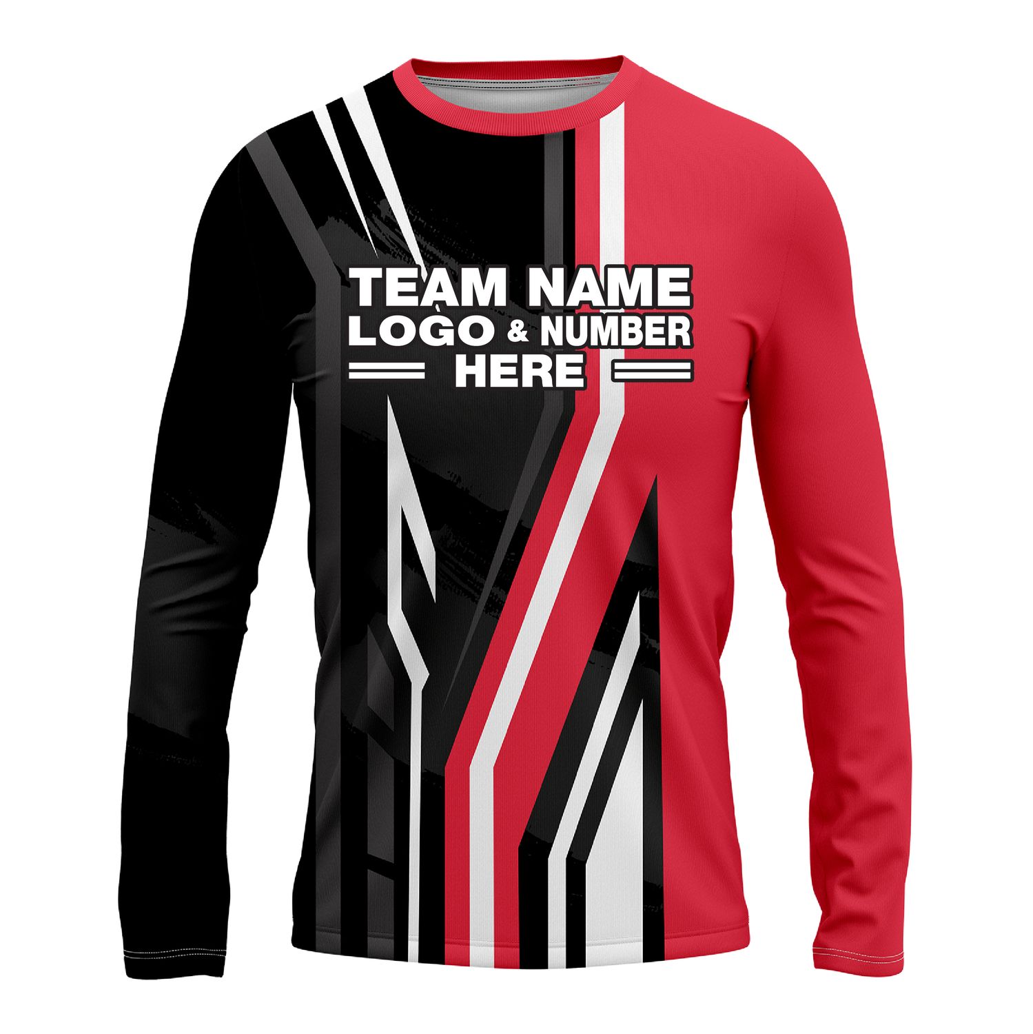 Custom Fully Sublimated Pallets Pattern Pink Black Performance Long Sleeves 15127