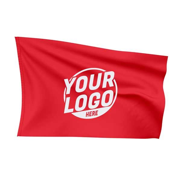 Custom Fully Sublimated Solid A5 Pattern Coral Flag 15572