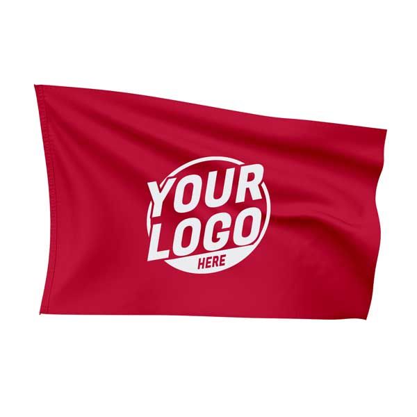 Custom Fully Sublimated Solid E2 Pattern Raspberry Red Flag 15666