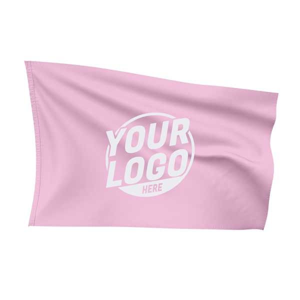 Custom Fully Sublimated Solid F19 Pattern Cameo Pink Flag 15702